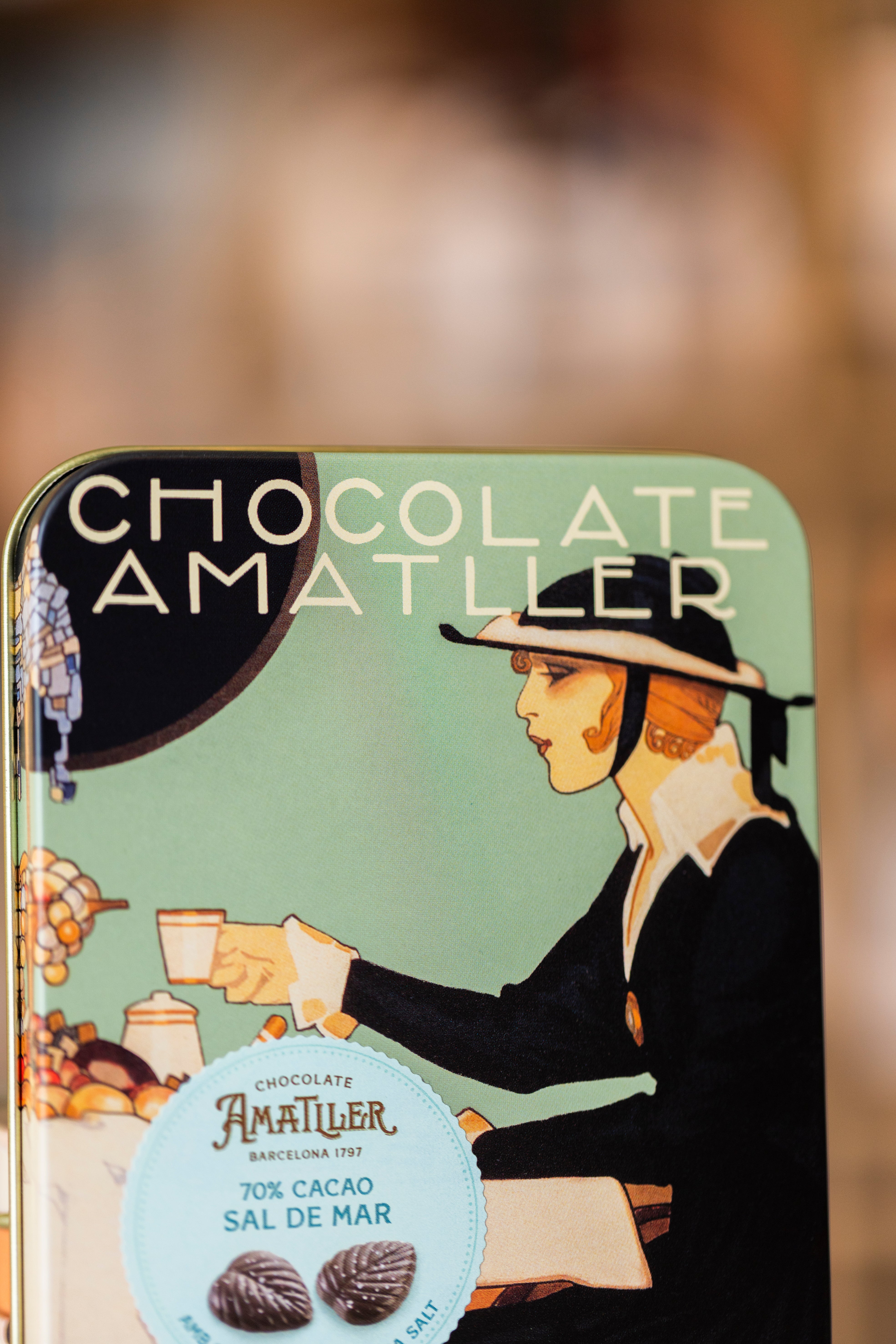 Hojas de Chocolate 70% Sal de Mar - Amatller (60gr)