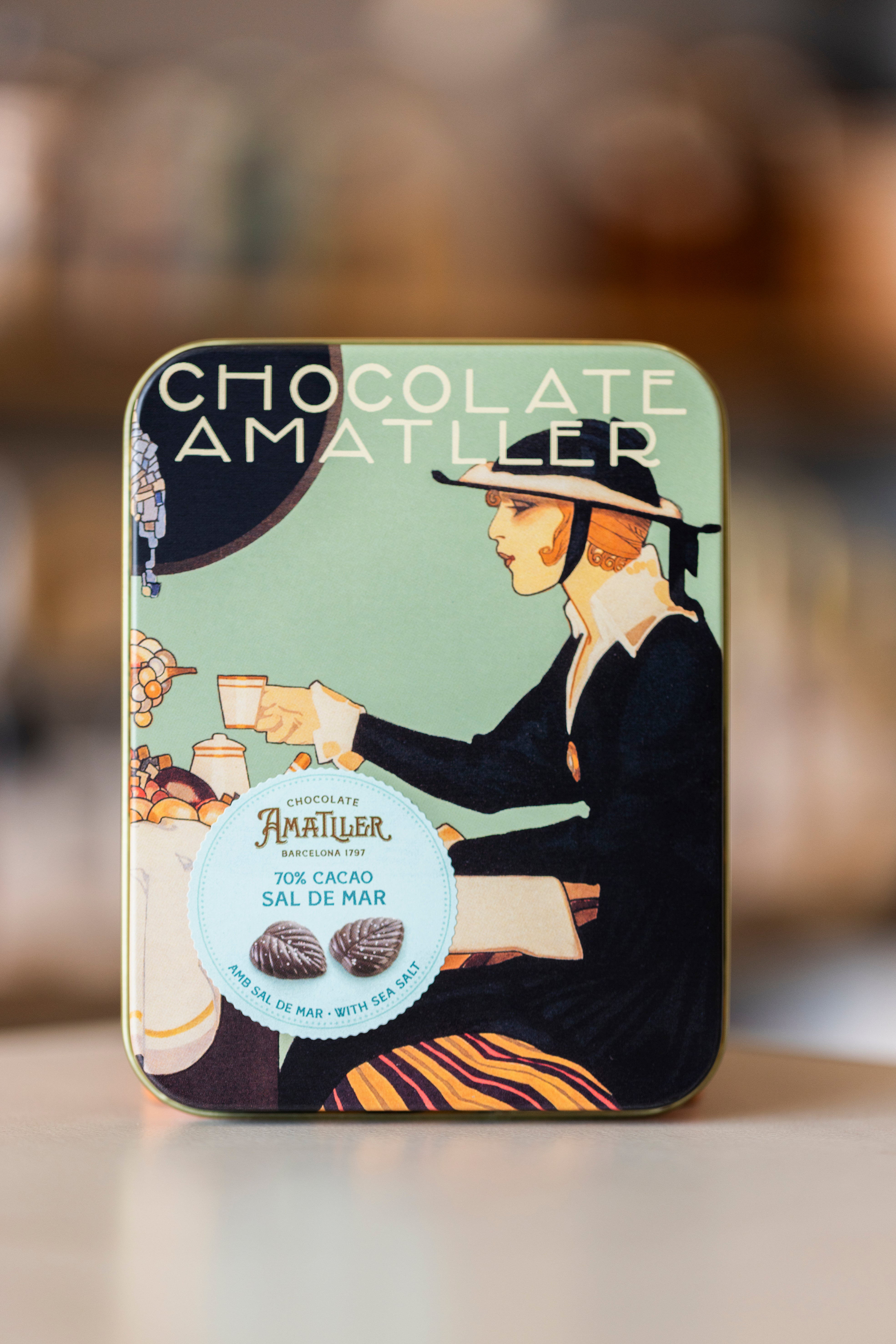 Hojas de Chocolate 70% Sal de Mar - Amatller (60gr)