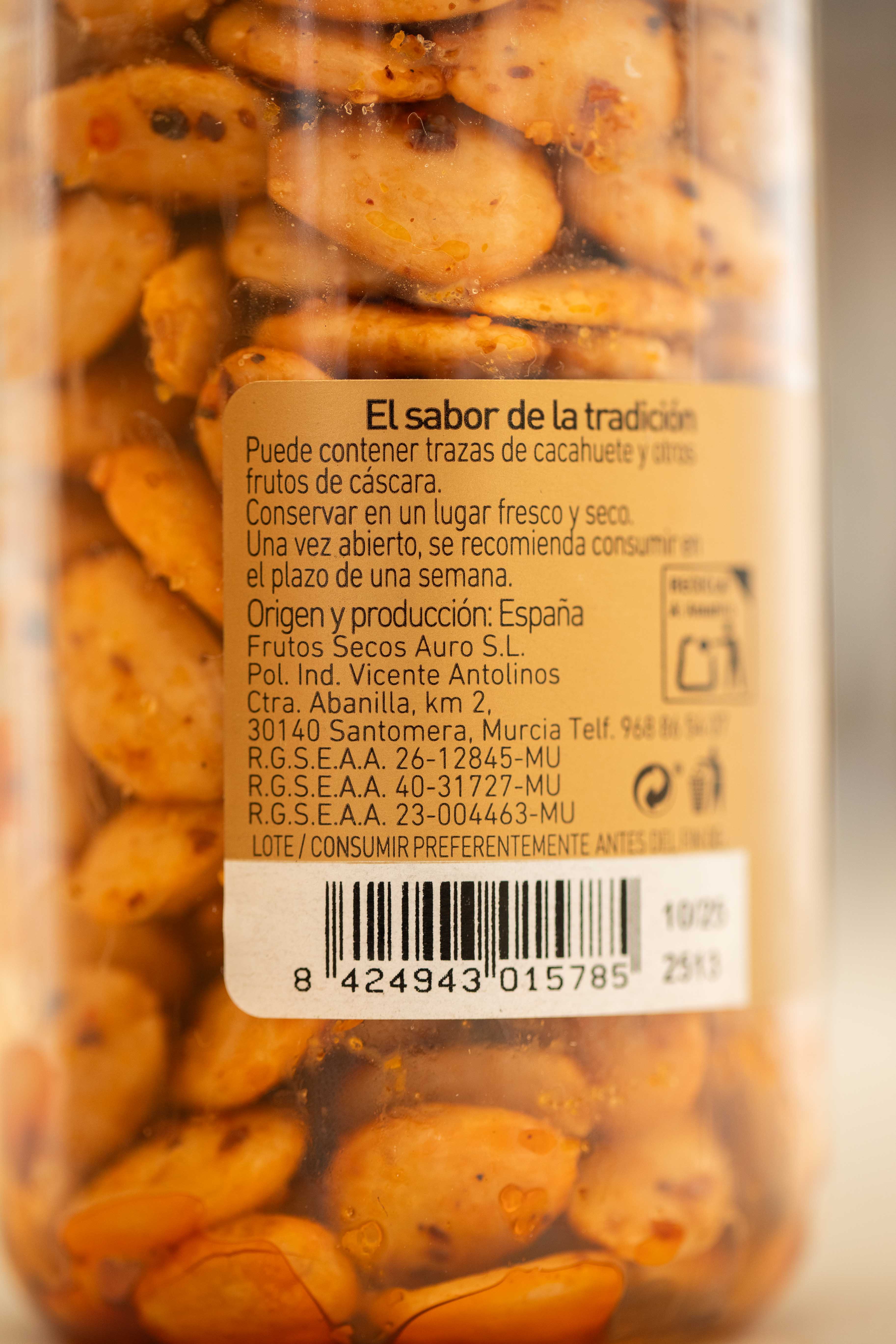 Almendra Pimentón Repelada Frita 215 g