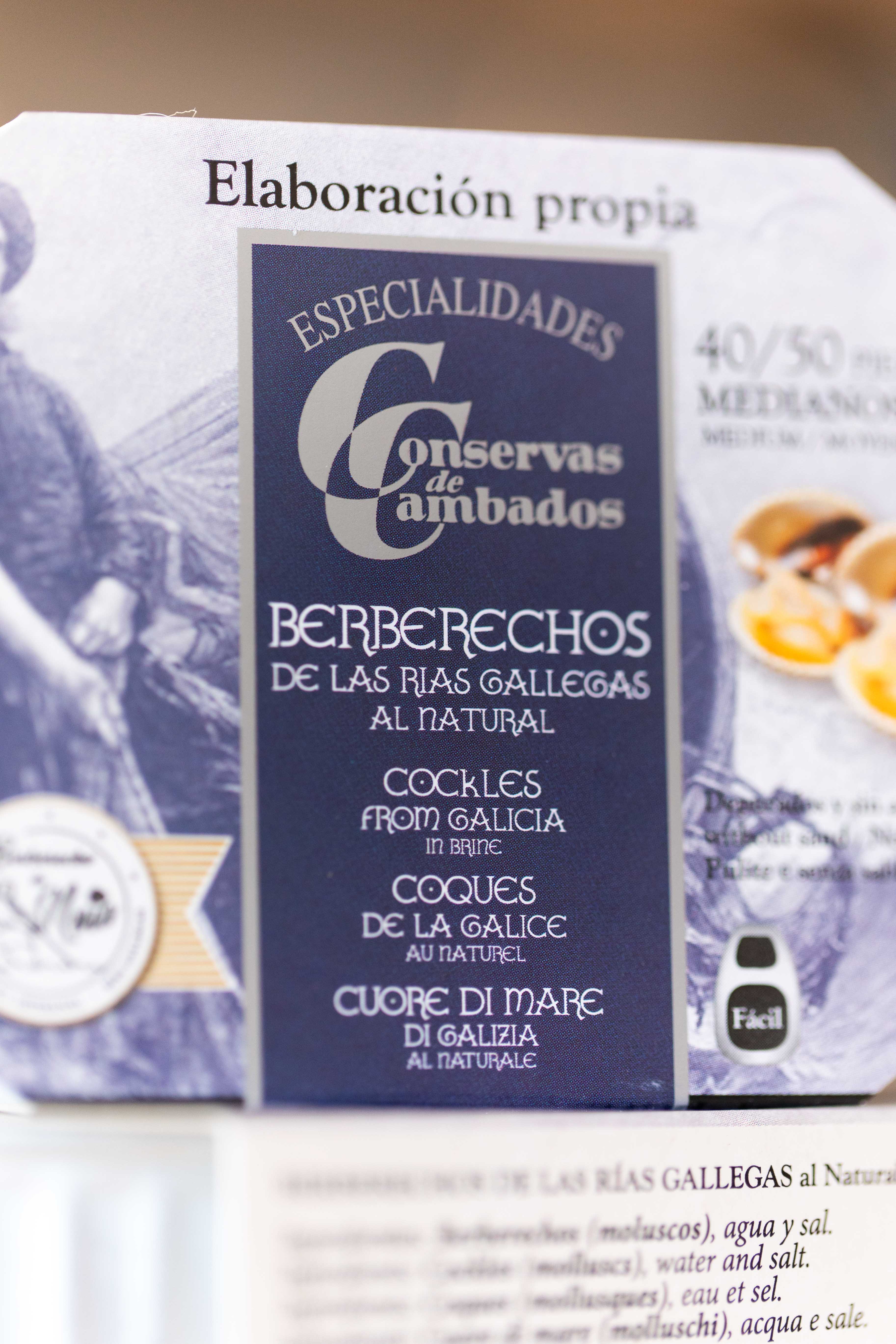 Berberechos Rías Gallegas Al Natural 40/50 Piezas - Cambados